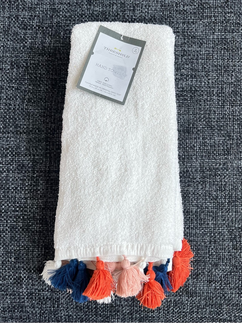 NWT Threshold Hand Towel 2-pack